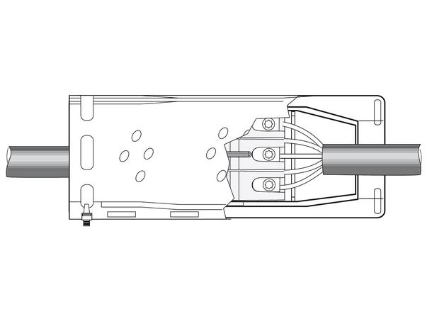 Shark 516 gel-boks rett skjøt 0,6/1 KV Kabelskjøt gel-boks